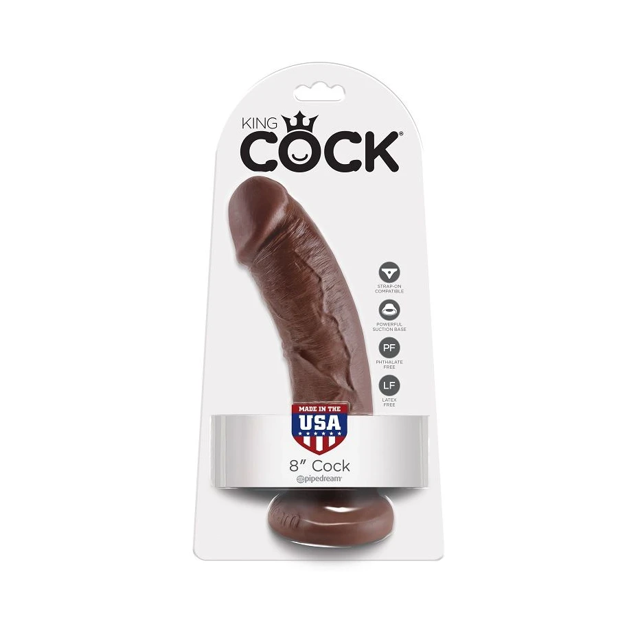 KING COCK - 8 DILDO MARRONE 20.3 CM